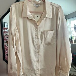 Skies Are Blue Light Tan Blouse